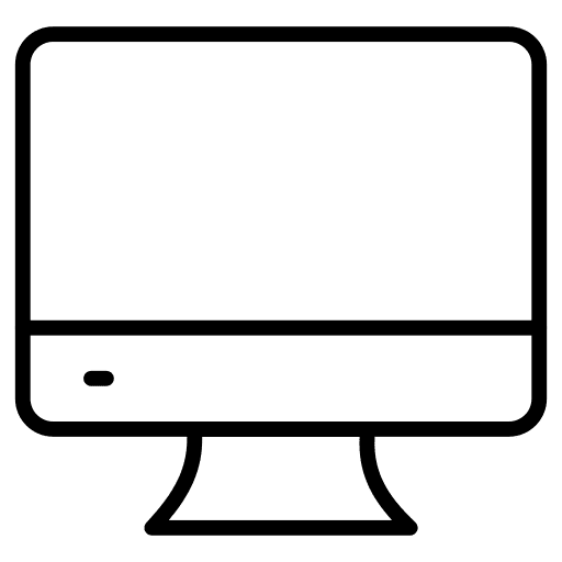 Lcd tv electronic monitor icon