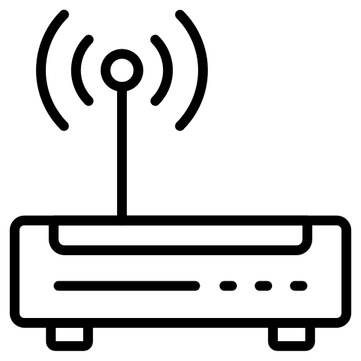 Modem signal wifi router icon