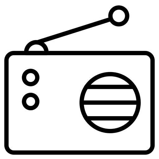 Radio media radio fm tuner icon