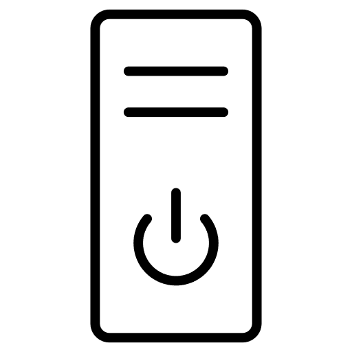 Cpu device pc tower hardware icon