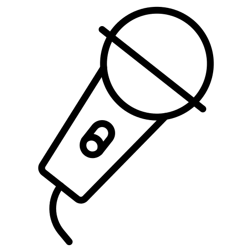 Mic mic musical karaoke icon