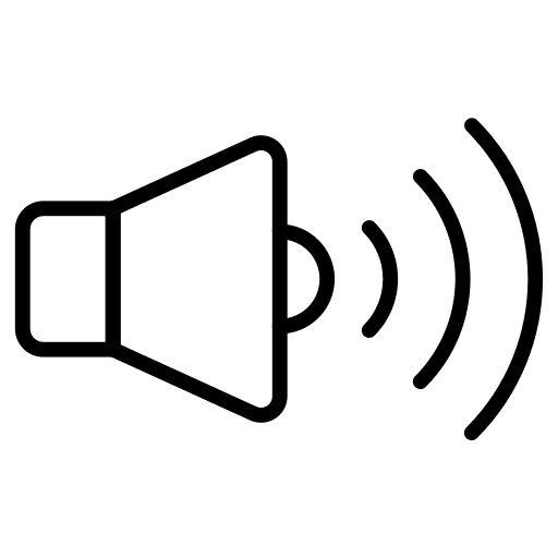 Speaker sound electronic audio icon