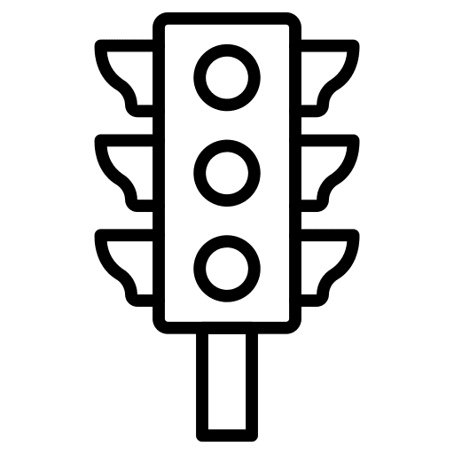 Traffic signal traffic light signal semaphore icon