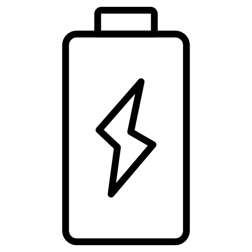 Battery supply power interface icon