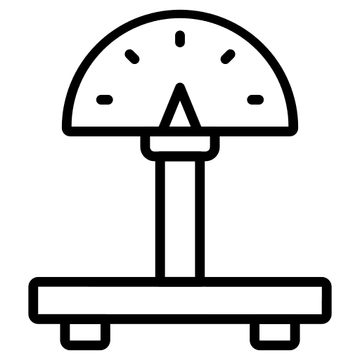 Weight scale electronics balance weight scale icon