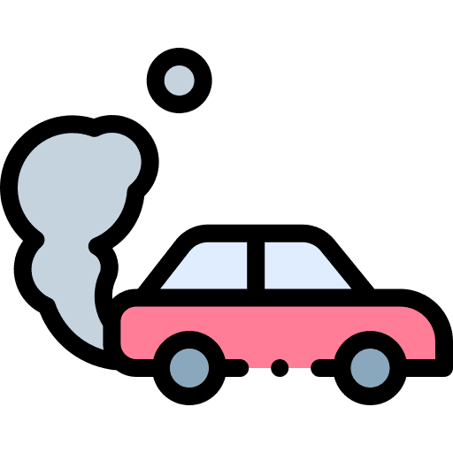 Co2 contamination ecology and environment pollution icon