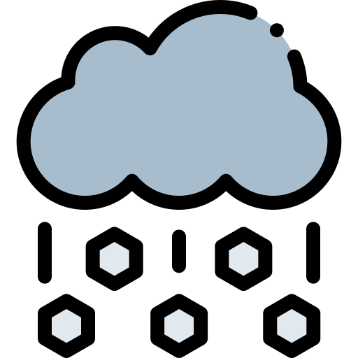 Hail winter nature storm icon