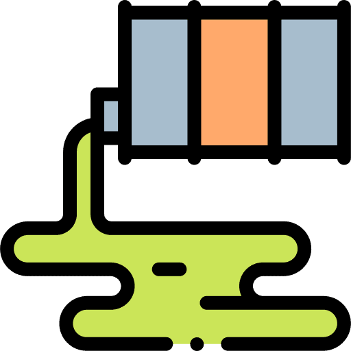 Oil spill petroleum industry gasoline icon