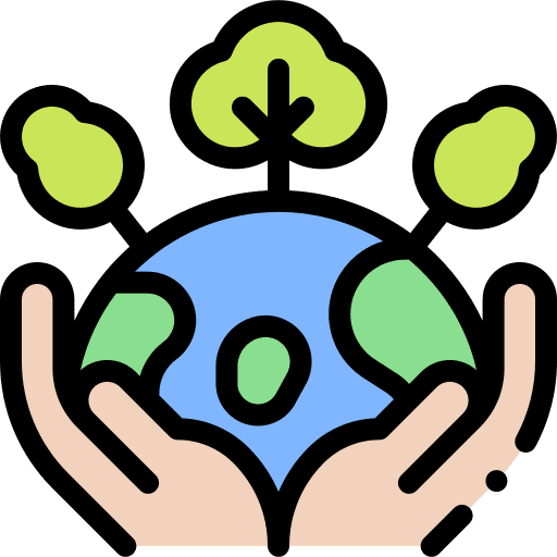 Save the planet go green eco world icon