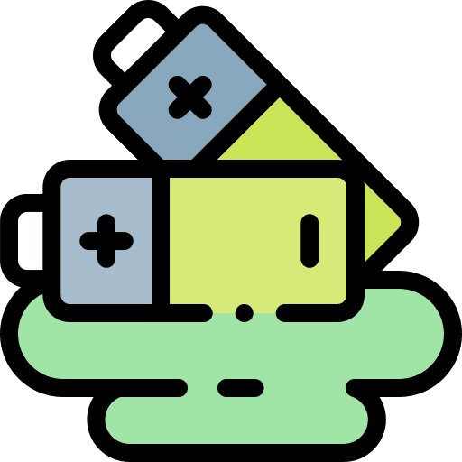 Battery technology battery ecology and environment icon