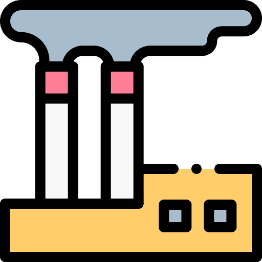 Factory smoke buildings factory icon