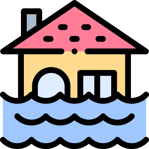 Floods weather floods natural disaster icon