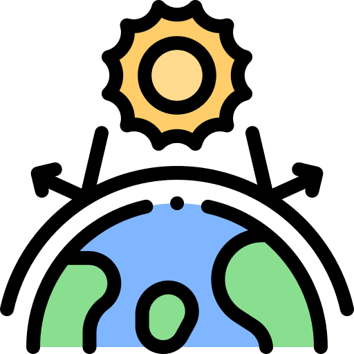 Greenhouse effect greenhouse effect ecology and environment sun icon