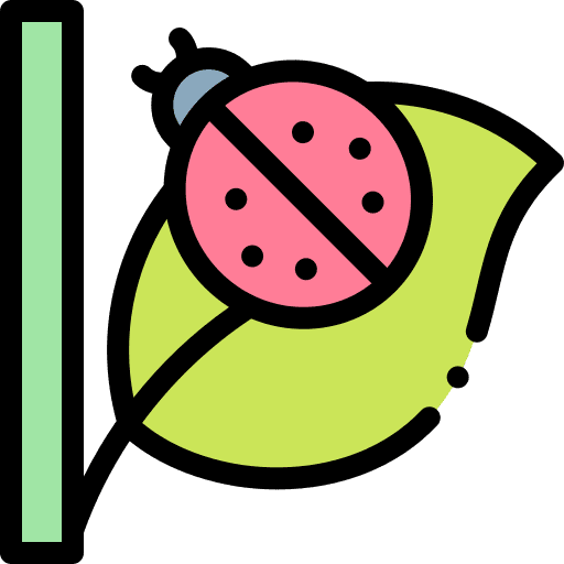 Ladybug animals garden nature icon
