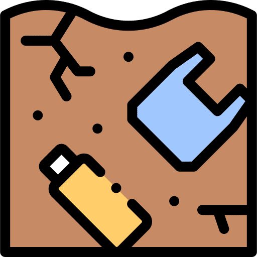 Pollution contamination rubbish pollution icon