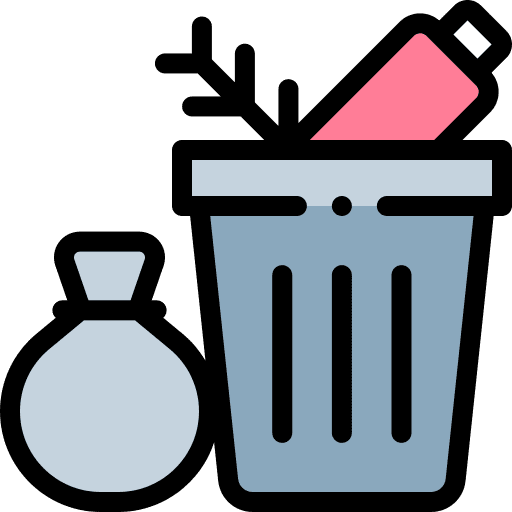Trash dump rubbish pollution icon