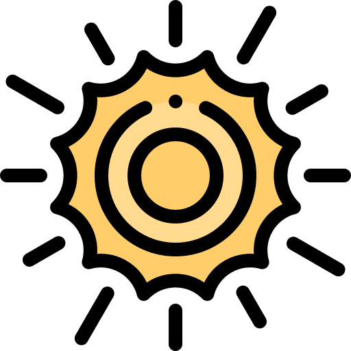 Sun nature summer forecast icon