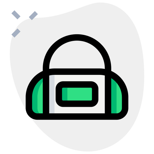 Bag fitness gym bag sport bag icon