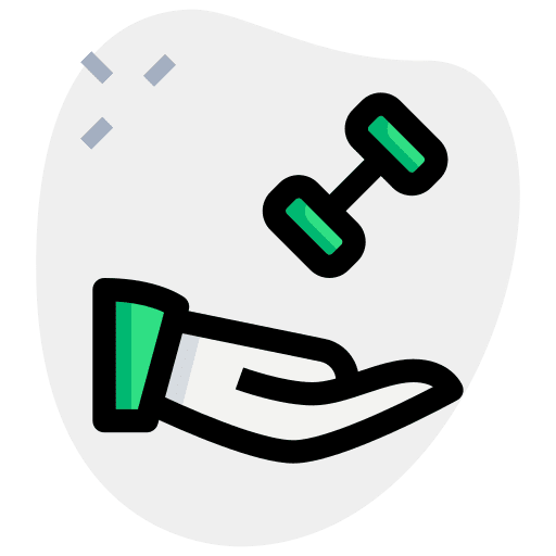 Coach gym sports and competition fitness icon