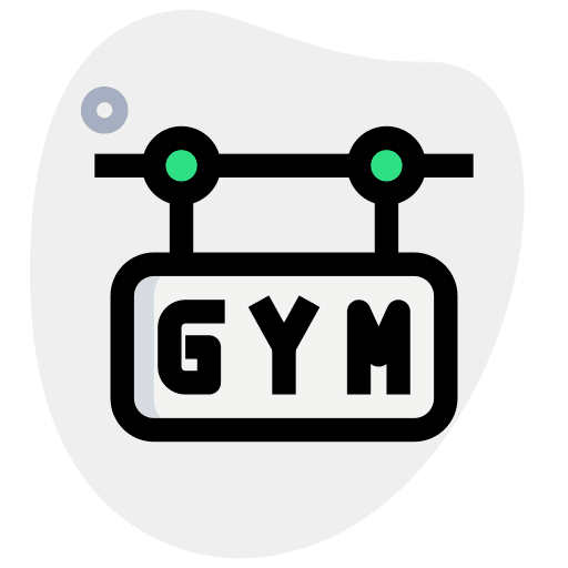 Gym hanging sport board icon