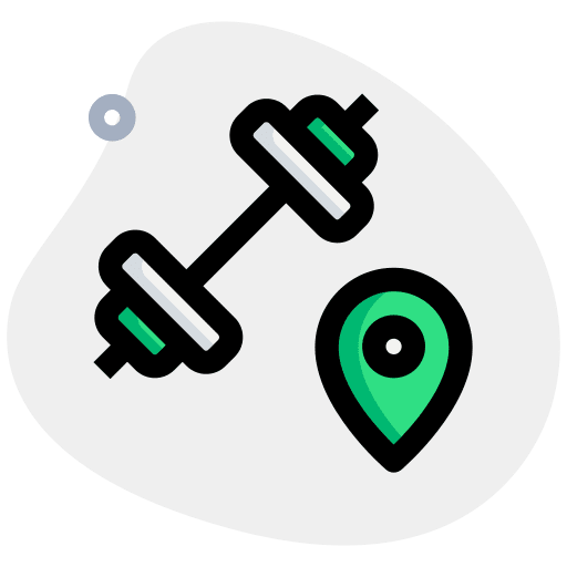 Location location maps and location gym icon
