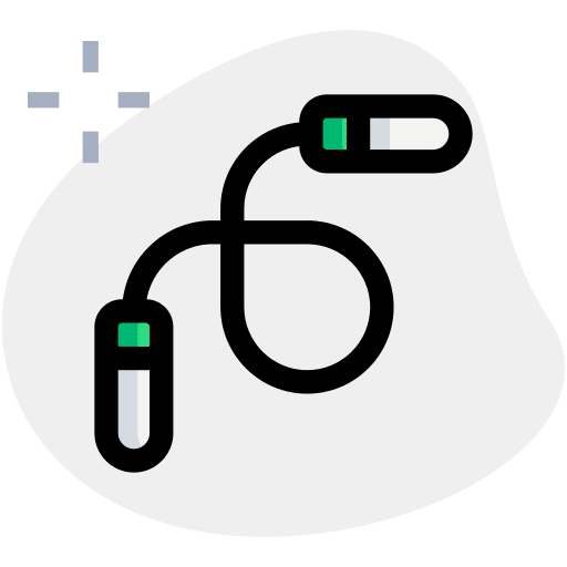 Skip rope training jumping rope sports and competition icon