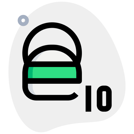 Kettlebell gymnastic ten weightlifting icon