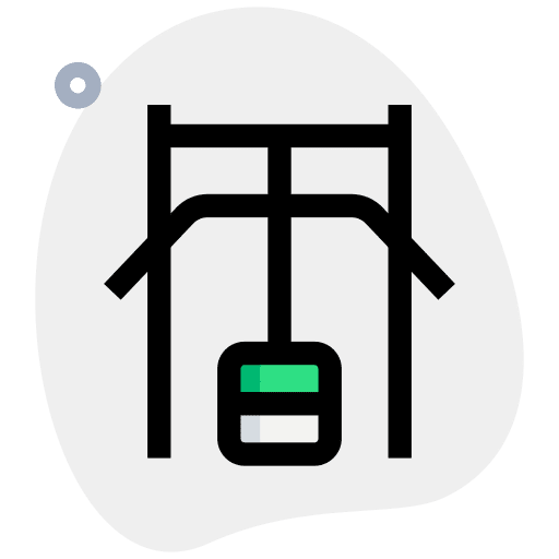 Weightlifter wellness fitness gym equipment icon