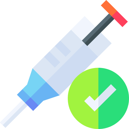 Approve check injection approve icon