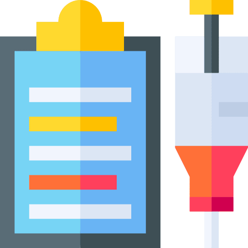 Immunization syringe medicine injection icon