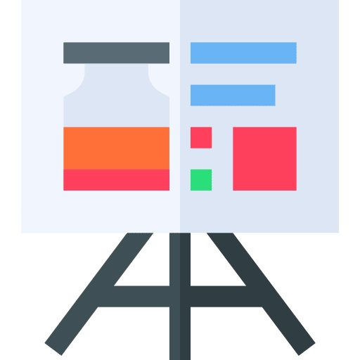 Presentation vaccine board medical icon