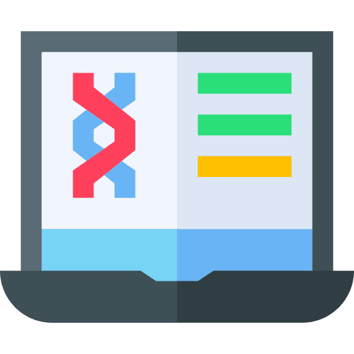 Chromosome chemical computer science icon