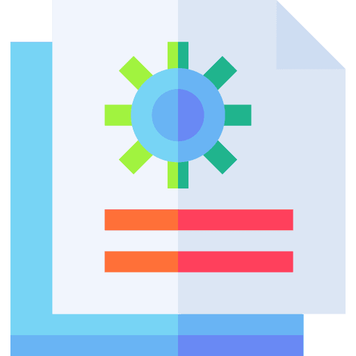 Documents healthcare and medical virus test icon