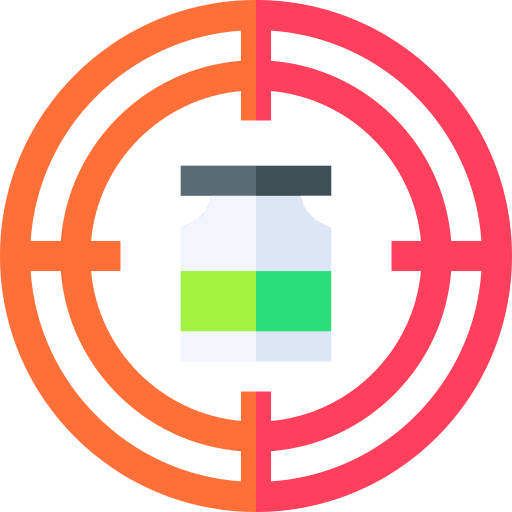 Target goal vaccine healthcare and medical icon