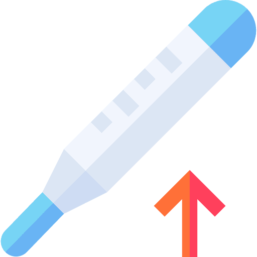 Thermometer fever sick thermometer icon