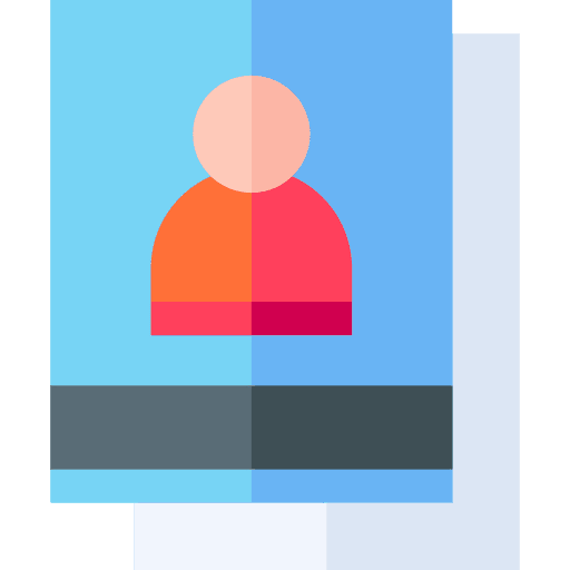 Vaccination medical veterinary document icon