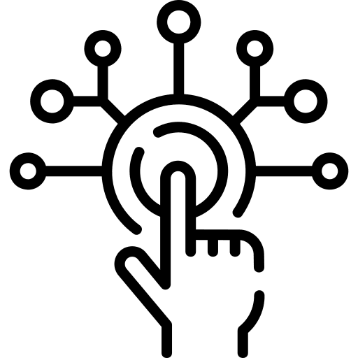 Digitalization digital interface technology icon