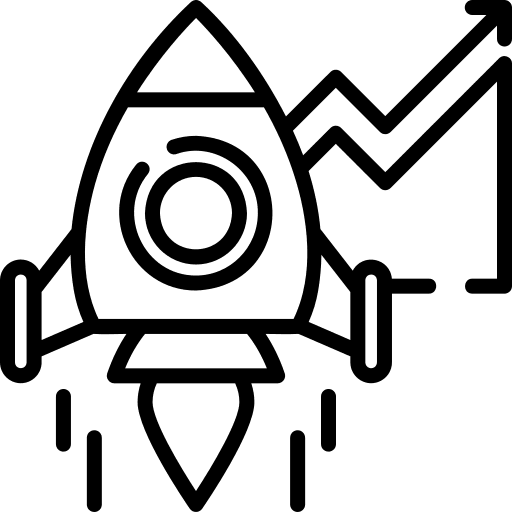 Entrepeneur growth finance business icon
