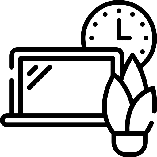 Flexible schedule flexible time and date icon