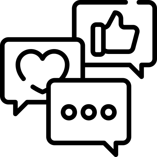 Social media thumb up communications interaction icon