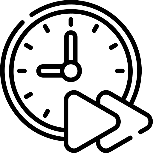 Speed accelerate acceleration time and date icon