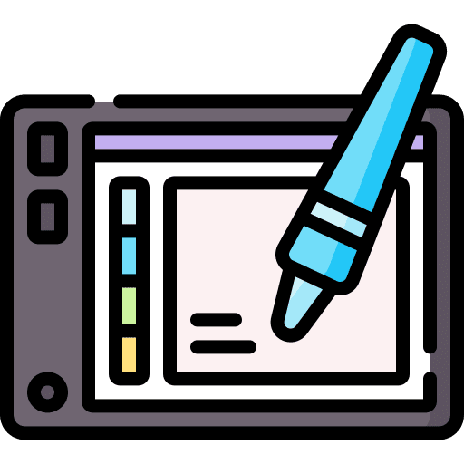 Graphic tablet digital graphic tablet drawing tablet icon