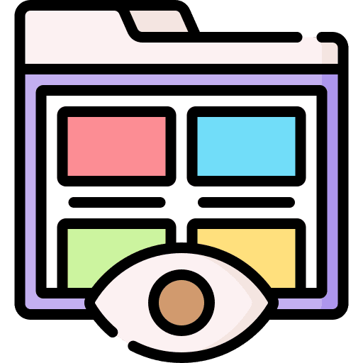 Portfolio graphic design interface online icon