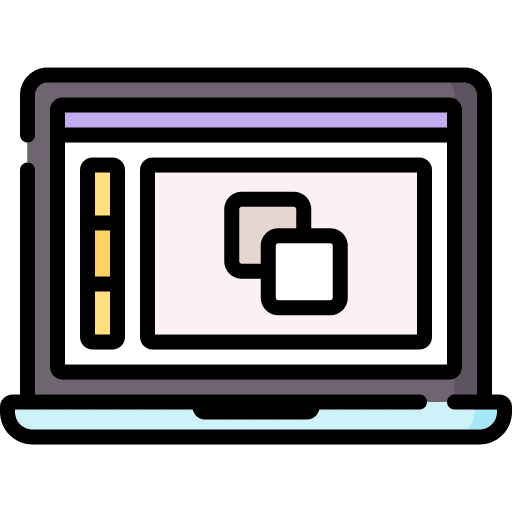 Laptop computer production application icon