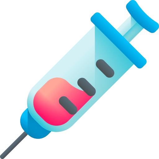 Anesthesia injection healthcare and medical syringe icon