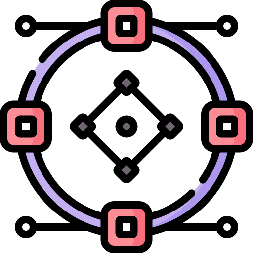 Vector shape design geometric art icon