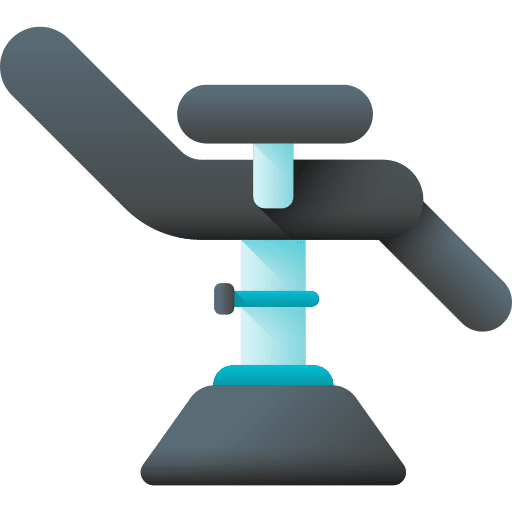 Chair comfortable furniture and household tattoo studio icon