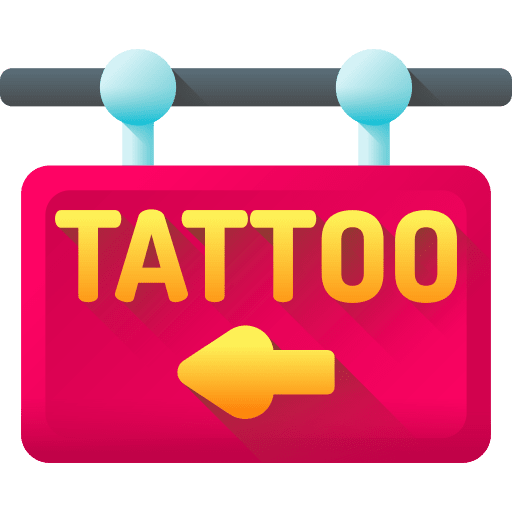 Tattoo studio signaling tattoo parlor tattoo studio icon