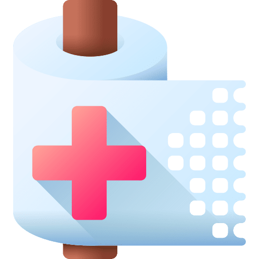 Gauze healthcare and medical bandage medical icon