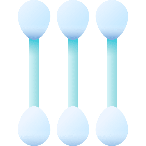 Cotton buds wellness grooming cotton swabs icon